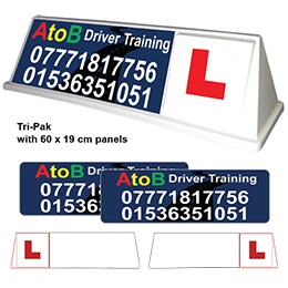 Custom Design Boxer Roof Sign Tri-Pak